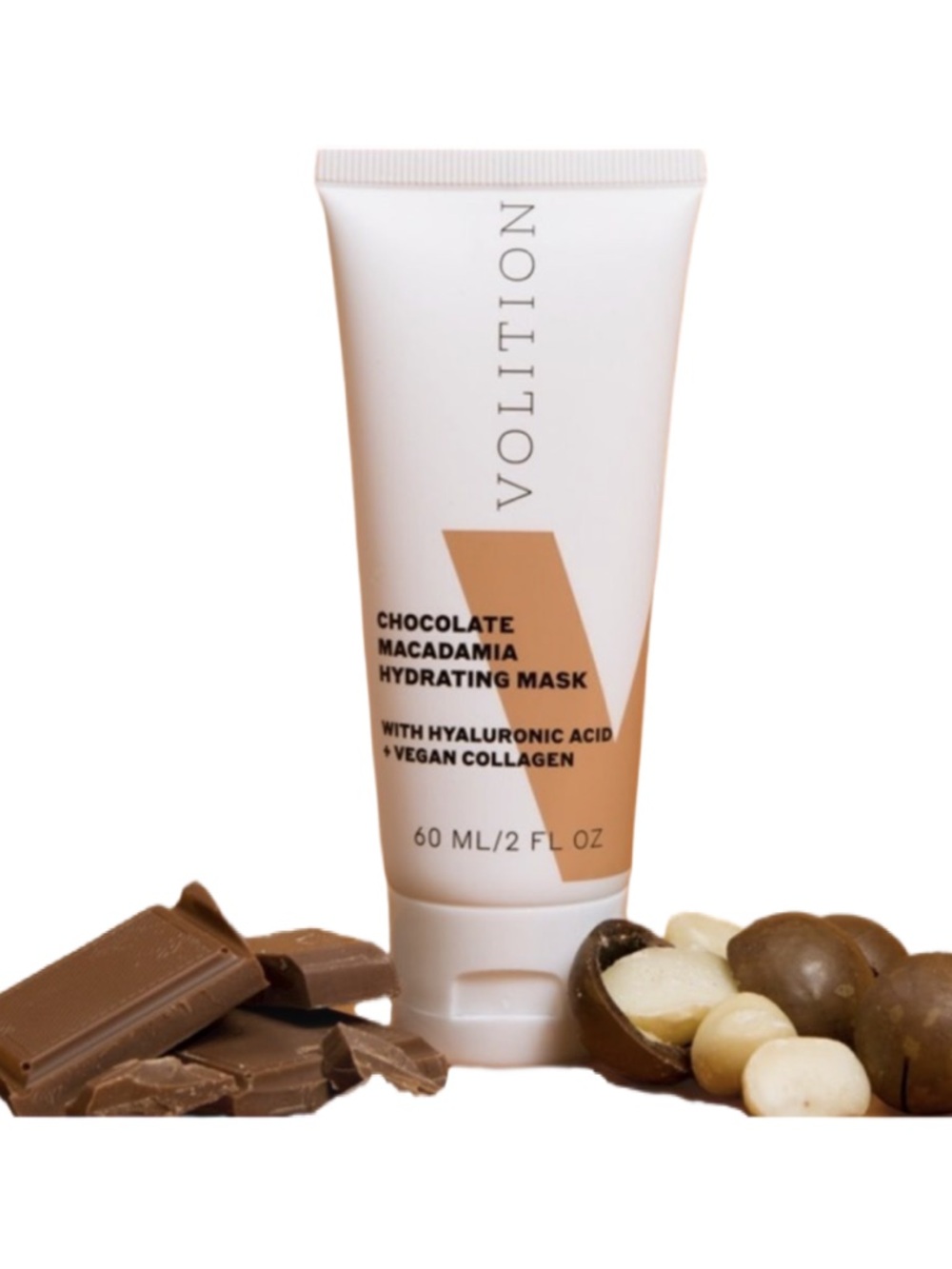 Volition Beauty Chocolate Macadamia Hydrating Mask 2oz Vegan Cruelty-Free NIB